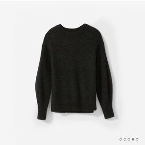 Everlane Alpaca Crew Black Sweater